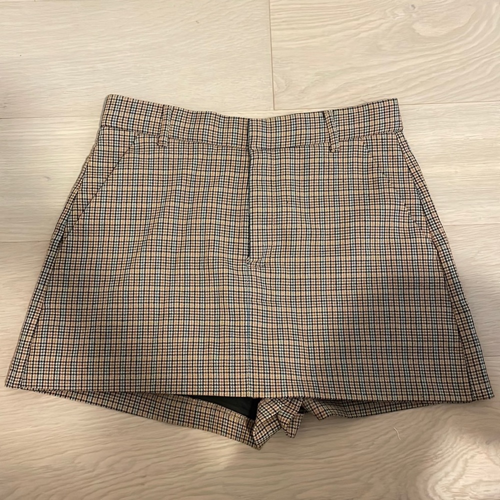 Zara plaid SKORT